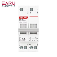 EARU 40A 63A AC400V 50/60Hz Commutateur de transfert manuel modulaire MTS à double alimentation, interrupteur de déconnexion, disjoncteur EA219G
