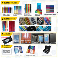 Étui de protection magnétique personnalisé pour cartes gradées 35Pt avec impression flocon de neige, en métal, pour PSA BGS