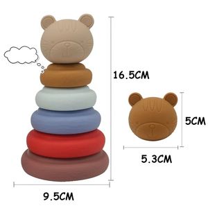 Giocattoli Impilabili per Bambini in Vendita, Gioco Montessori, Anelli Impilabili in Silicone, Giocattolo Educativo Montessori - Product Image 4