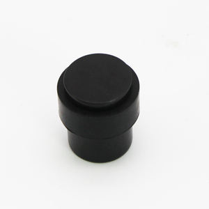 <span class=keywords><strong>Butoir</strong></span> <span class=keywords><strong>de</strong></span> <span class=keywords><strong>porte</strong></span> en acier inoxydable 304 moulé noir mat au design moderne avec pare-chocs en caoutchouc - Product Image 1