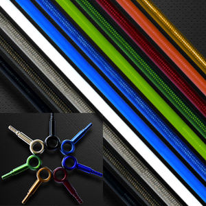 Tuyau de <span class=keywords><strong>frein</strong></span> huile de <span class=keywords><strong>moto</strong></span> en PTFE, tube de <span class=keywords><strong>frein</strong></span> modifié d'huile pour véhicule électrique tressé, fil universel, 10 pièces - Product Image 6