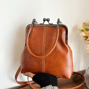 <b>Retro</b> shoulder crossbody bag, <b>retro</b> kiss lock bag, small <b>phone</b> wallet, women's designer crossbody bag - Product Image 2