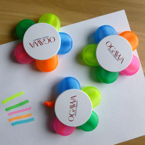 ปากกาไฮไลท์สีเรืองแสงรูปดาวหลากสีแบบกำหนดเอง 5 in 1 สำหรับโรงเรียนและสำนักงาน - Product Image 6