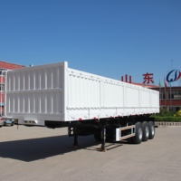 Chine Remorques bennes fabricant côté camion à benne basculante semi-remorque avec bon prix