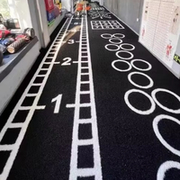 Revêtement de sol en gazon synthétique pour salle de sport intérieure, personnalisé, écologique, piste de luge, tapis en gazon synthétique souple, imperméable, pour sports en salle