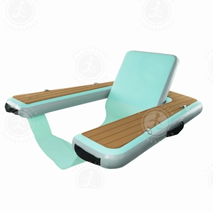 Nước Inflatable hoạt động nổi ghế Inflatable thả khâu nổi sofa Dock chỗ ngồi duy nhất với EVA Tếch - Product Image 2