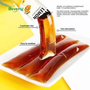 Palitos de <span class=keywords><strong>Gelatina</strong></span> de Limón y Miel Beverly - Sabor Natural, Apoyo Digestivo, Antioxidante, Refuerzo Inmunológico |   Vegano 0 Grasa |   Adulto |   OEM/ODM - Product Image 3