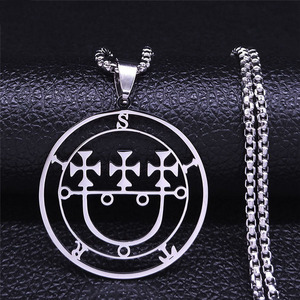 Nuova Collana con Ciondolo a Forma <span class=keywords><strong>di</strong></span> <span class=keywords><strong>Lucifero</strong></span> in Acciaio Inossidabile, Gioiello Casual per Uomo e Donna, Decorazione Chiave - Product Image 1