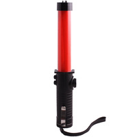 Sifflet magnétique LED rouge et bleu de 30 cm avec fonction de brise-vitre, son d'avertissement, modèle JT-048, pour situations d'urgence, incendie et circulation