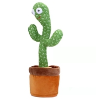Vente en gros d'usine de jouets de cactus dansants jouets en peluche électroniques