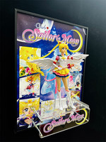 Sailor Moon 3D figura enmarcada pintura con figuras de Anime animación derivados estatua modelo muñeca de juguete