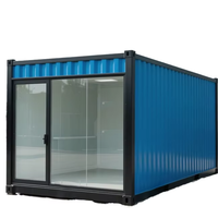 Kits de cabines Hurricane en acier et bois préfabriqués modulaires en conteneurs de 40 pieds, design postmoderne respirant pour hôtels et magasins