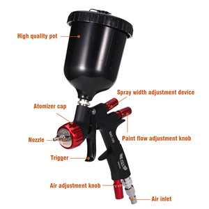 Outil professionnel de <span class=keywords><strong>peinture</strong></span> en aérosol de <span class=keywords><strong>peinture</strong></span> de tôle de voiture à haute buée capacité de calibre 1.3 600ml, <span class=keywords><strong>pistolet</strong></span> de pulvérisation de <span class=keywords><strong>peinture</strong></span> pneumatique - Product Image 4
