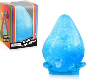 Dream Drop Glitter Squishy Fidget Toy Stress Relief Fidget Toy Sensory <b>Squeeze</b> Squishy <b>Ball</b> for Anxiety Relief Promotional Toys - Product Image 4