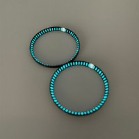 Anillo de capítulo luminoso súper azul de acero inoxidable 316L H&T compatible con SKX007, negro y plateado