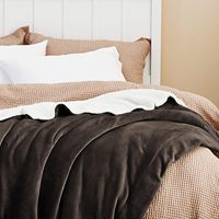 Vente en gros d'usine Textile de maison Couverture en flanelle polaire réversible super douce Technique de tissage Motif uni Utilisation au lit Vente chaude