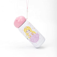 Vente en gros de gobelets en acier inoxydable 300ML par sublimation tasse de bouteille d'eau avec couvercle en forme d'ours