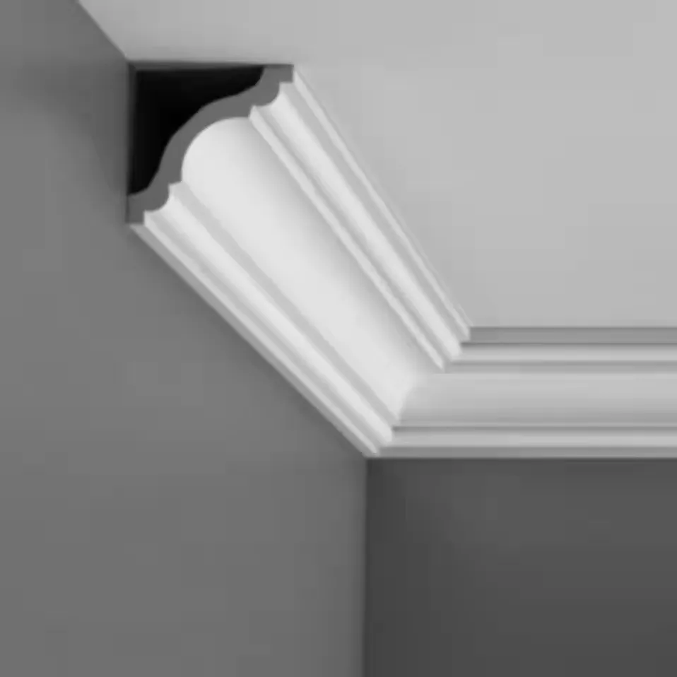 Plain Ceiling Cornices Moulding Of Foam Cornice Polyurethane Products For Building Material