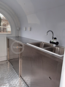 Carrito de Comida Rápida, Mini Carrito de Helados y Hot Dogs, Remolque de Venta de Bebidas, Camión de Comida Rápida, Carrito Personalizado - Product Image 4