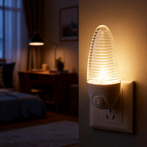 Đèn ngủ tường LED hiện đại ABS bán buôn với phích cắm US - Đèn ngủ tiết kiệm năng lượng màu trắng cho phòng ngủ, phòng trẻ em & hành lang - Product Image 5