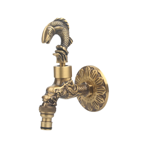<span class=keywords><strong>Rubinetto</strong></span> da Giardino in Ottone Anticato con Maniglia <span class=keywords><strong>a</strong></span> Forma di Animale dello Zodiaco Cinese, Montaggio <span class=keywords><strong>a</strong></span> Parete per Irrigazione e Lavaggio Auto - Product Image 6
