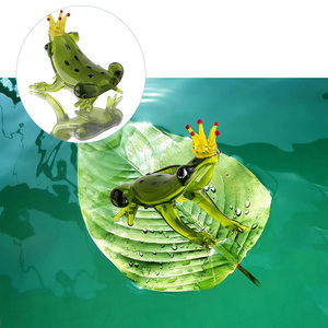 Tùy Chỉnh Vườn Trang Trí Nội Thất Murano Thủy Tinh Nhỏ Động Vật Thủ Công Mỹ Nghệ Trang Trí Nội Thất Vui Tùy Chỉnh Màu Xanh Lá Cây Ếch Bức Tượng Nhỏ - Product Image 4