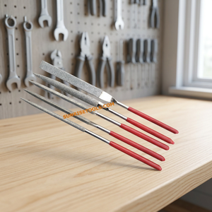 ชุดตะไบเพชรสเตนเลส SUNTOOLS/STIPL สำหรับงานขัดเคลือบ (ชุด 6 ชิ้น) ในซองพลาสติก 16 ซม. เครื่องมือทำเครื่องประดับคุณภาพสูง - Product Image 5