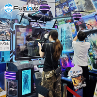 Máquina de Juegos de Realidad Virtual, Simulador de Tiro, Metálica, para 2 Jugadores, Equipo de Juego Inmersivo para Interiores, para Parques de Diversiones