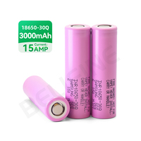 بطارية ليثيوم أيون قابلة لإعادة الشحن INR18650-30Q 3.7 فولت 15 أمبير 3000 مللي أمبير في الساعة، بطارية ليثيوم 18650، INR 18650 3.7 فولت 3000 مللي أمبير في الساعة