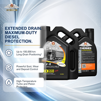 Huile moteur diesel turbo API CJ-4 pour longues distances jusqu'à 100 000 km, 4L, fabricant OEM sous marque privée