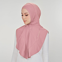 Hijab de Sport Professionnel Flexible pour Femmes, Respirant, Foulard Instantané en Maille Jersey, Couvre-Chef Islamique pour Sport en Plein Air