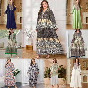 Femmes été a-ligne robe <span class=keywords><strong>broderie</strong></span> florale crêpe découpe avant cintré naturel taille ceinture perles doux Style crêpe découpe - Product Image 3