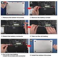 Batterie lithium intégrée OEM pour ordinateur portable A1382, compatible avec Apple Macbook Air Pro A1286 15'' (2011-2012)