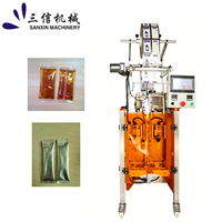 Machine de remplissage de sachets liquides verticale pneumatique entièrement automatique avec fonction de codage de date pour l'alimentation et les cosmétiques