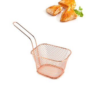 Wholesale Kitchen Wire <b>Mesh</b> Serving Food French Frying <b>Basket</b> Metal Deep Fry with Handle for Pot - Product Image 3