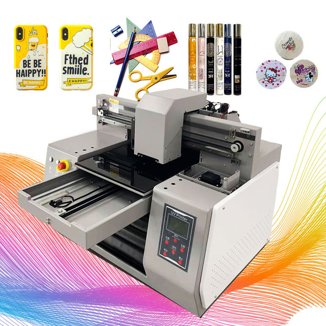 A3 UV DTF Inkjet Printer, Roll to Roll+AB Film UV Printing, Suitable for Mobile Phone Cases, Stationery, Badges, Etc