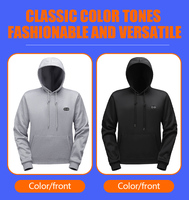 Blouson Bomber Polaire Chauffant USB 5V pour Homme, Rechargeable, Épais, Imperméable, Coupe-Vent, Intelligent, pour l'Extérieur