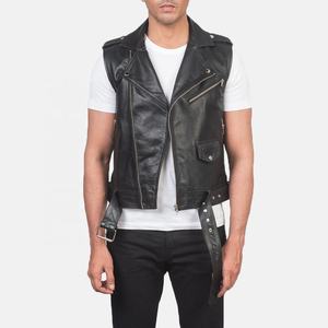 Genuine Leather <b>Biker</b> Motorcycle Vest Motorbike Vest Made With Thick Leather Leather Motorbike <b>Waistcoat</b> - Product Image 1