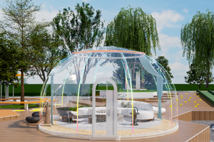 Tente Géodésique de Glamping Igloo Dôme Hôtelier – Grande <span class=keywords><strong>Vente</strong></span> – Tente Dôme de Luxe 6M pour Hôtels et Complexes Hôteliers - Product Image 4