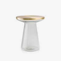 Table basse moderne en verre trempé, style nordique, pour salon, balcon, meuble d'appoint, usage domestique