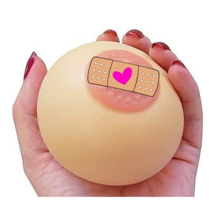 Ballon anti-stress amusant en forme de poitrine, en PU, jouet amusant unisexe pour enfants de 5 à 7 ans - Product Image 3