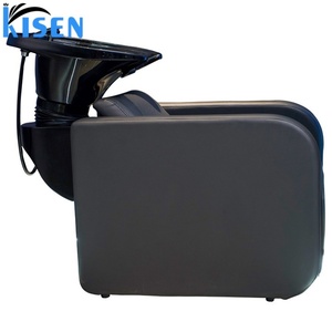 Kisen Fauteuil de lavage de cheveux avec bac noir, mobilier de lavage pour salon de coiffure et barbier, durable, livraison rapide - Product Image 4