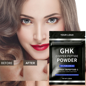 Péptidos de Cobre Azul de Alta Pureza 99% Solubles en Agua, Polvo Anti-Caída del Cabello, Suero DIY Ghk-cu <span class=keywords><strong>para</strong></span> Cuero Cabelludo y Cabello, Cuidado Facial y Capilar - Product Image 5