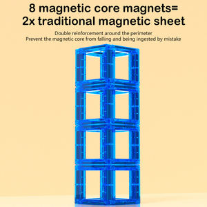 ABS ชุดตัวต่อแม่เหล็กเพื่อการศึกษาปฐมวัยของเล่นสุดสร้างสรรค์กระเบื้องแม่เหล็กสำหรับเด็กเพื่อเรียนรู้อักษรและตัวเลข - Product Image 3