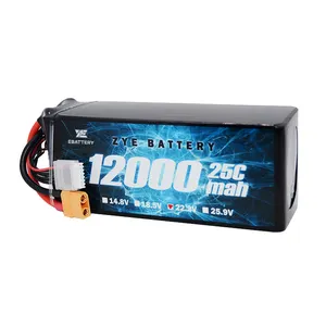 Ebattery 3s 4s 6s 10000mah 12000mah Rechargeable 3.7v Lipo Batteries 11.1v 22.2v 25C 30C 50C Drone Battery