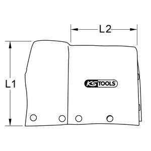 KS TOOLS Cubiertas para aisladores a dos aguas, 240 mm - Product Image 2