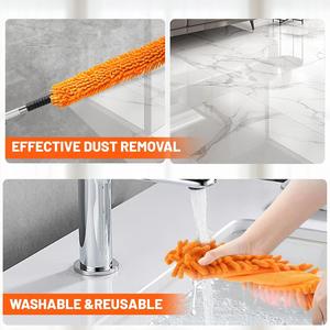 Langstrecken-Teleskopstange Leichtgewichtige Aluminium-Verlängerungsstange mit Universalschraubspitze für Reinigungswerkzeuge - Product Image 6