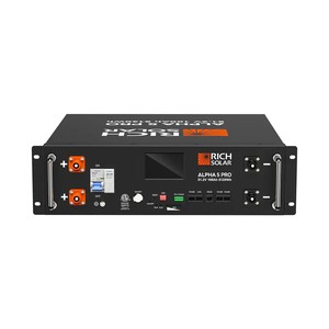 Batería LiFePO4 Prismática RichSolar ALPHA 5 PRO para Rack de Servidor, 51.2V 100Ah 5kWh 16 Celdas IP54 con Pantalla LCD, BMS y Ventilador WiFi - Product Image 5