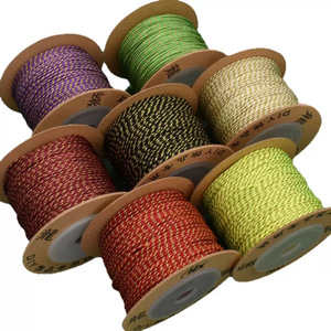 Hilo de Algodón Trenzado a Mano de 1.0 mm con Detalles en Dorado, Cuerda para Manualidades y Joyería, Opciones Multicolores - Product Image 5