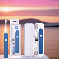 Nouveau produit brosse à dents de nettoyage automatique étanche USB boîte de voyage portable blanchiment des dents intelligent brosse à dents électrique